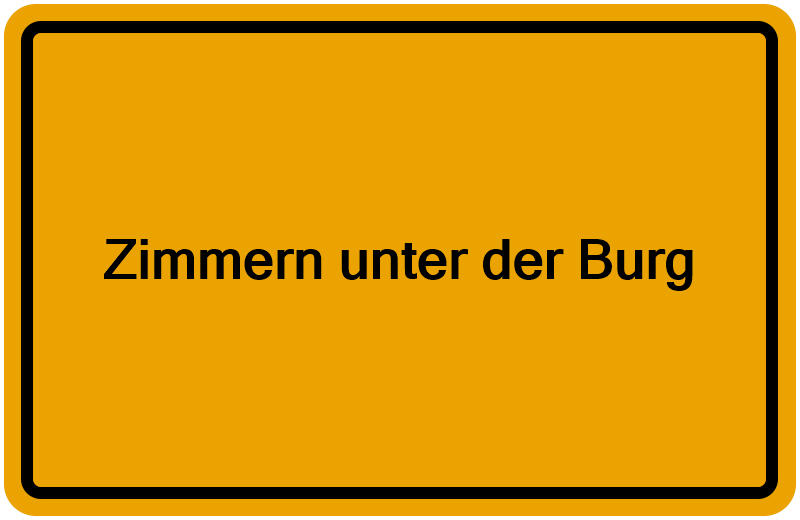 Handelsregisterauszug Zimmern unter der Burg